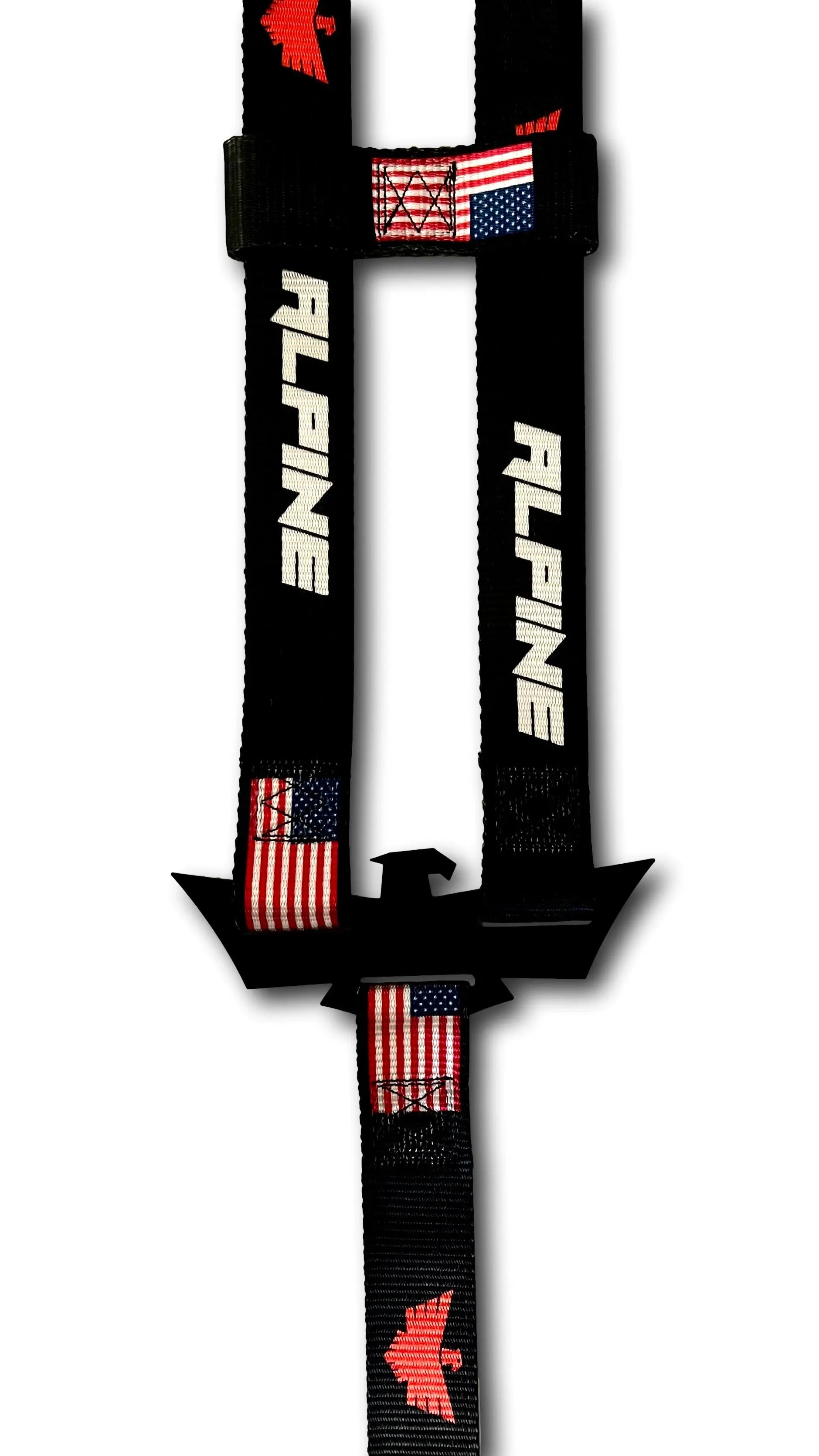 Double Eagle Straps- Alpine Flag Black (single strap) Alpine Offroad