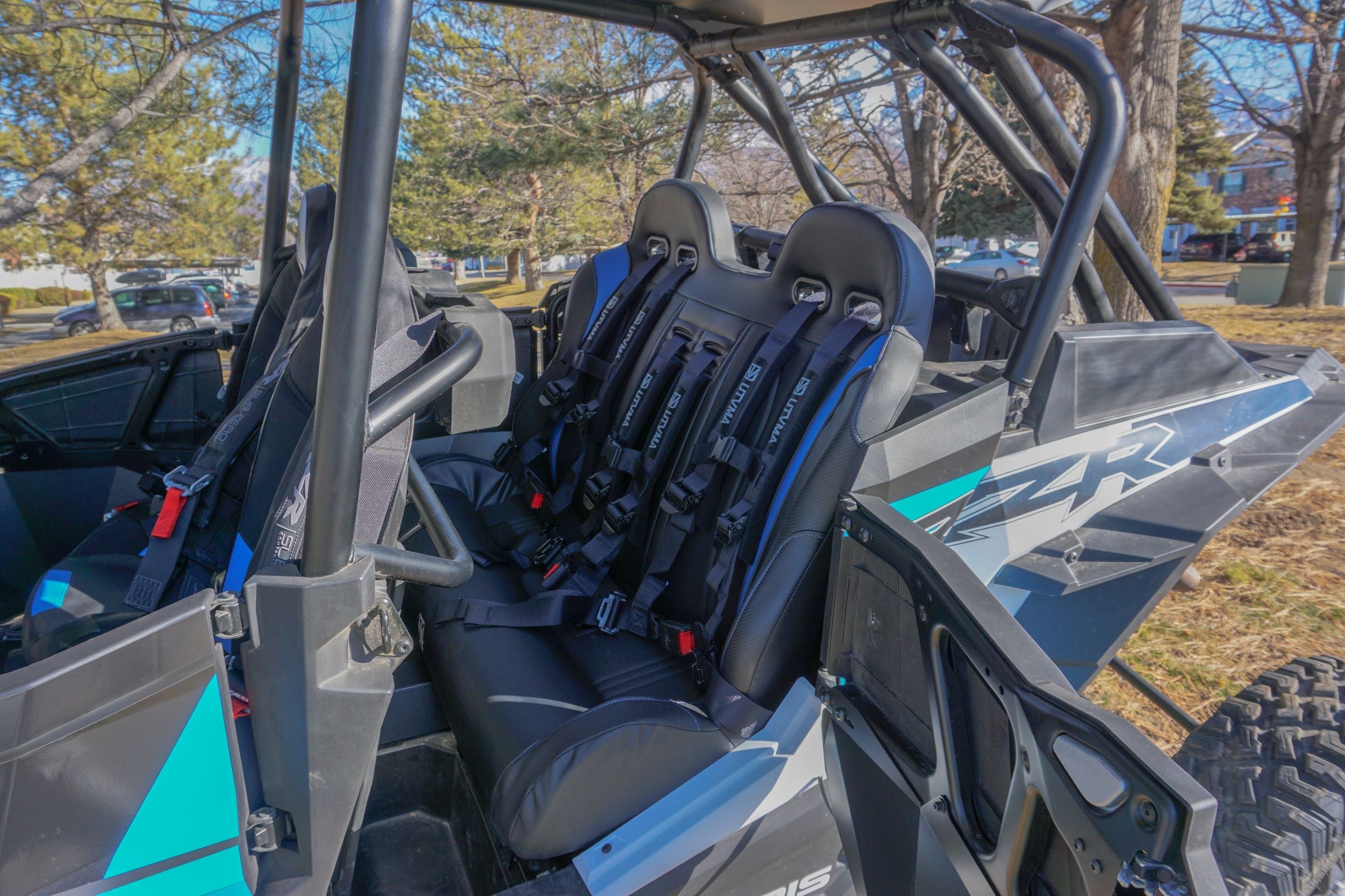 Rear Bench Seat W Harnesses for RZR 4 1000/900 (2014-2023)