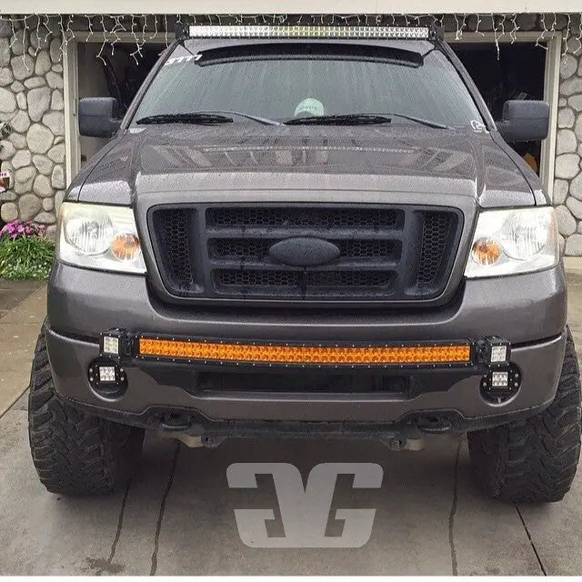 2004 - 2008 Ford F150 Curved 50" LED Light Bar Roof Mounts - safesled