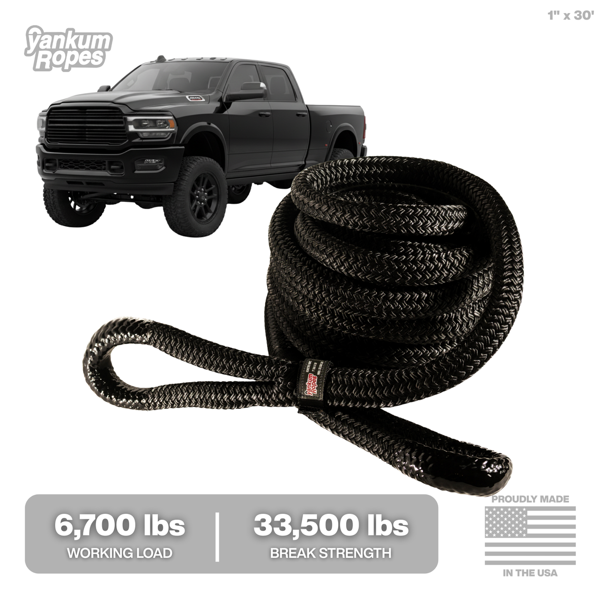 Hi-Vis Kinetic Recovery Rope