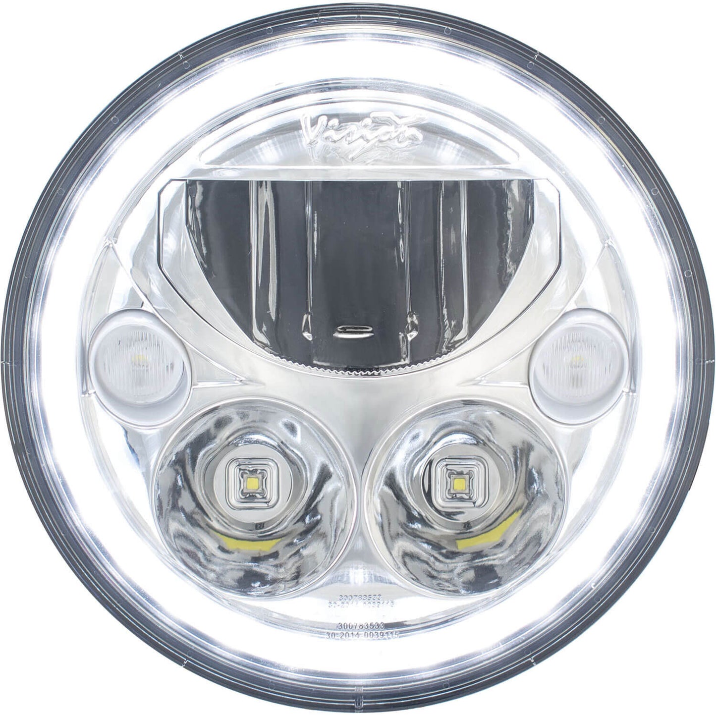 2007-2017 Jeep JK VX LED Headlight Kit - Chrome | White Halo