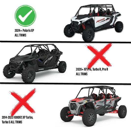 Aces Racing - 2024+ Polaris XP Bench Seat and Bucket Seat Combo