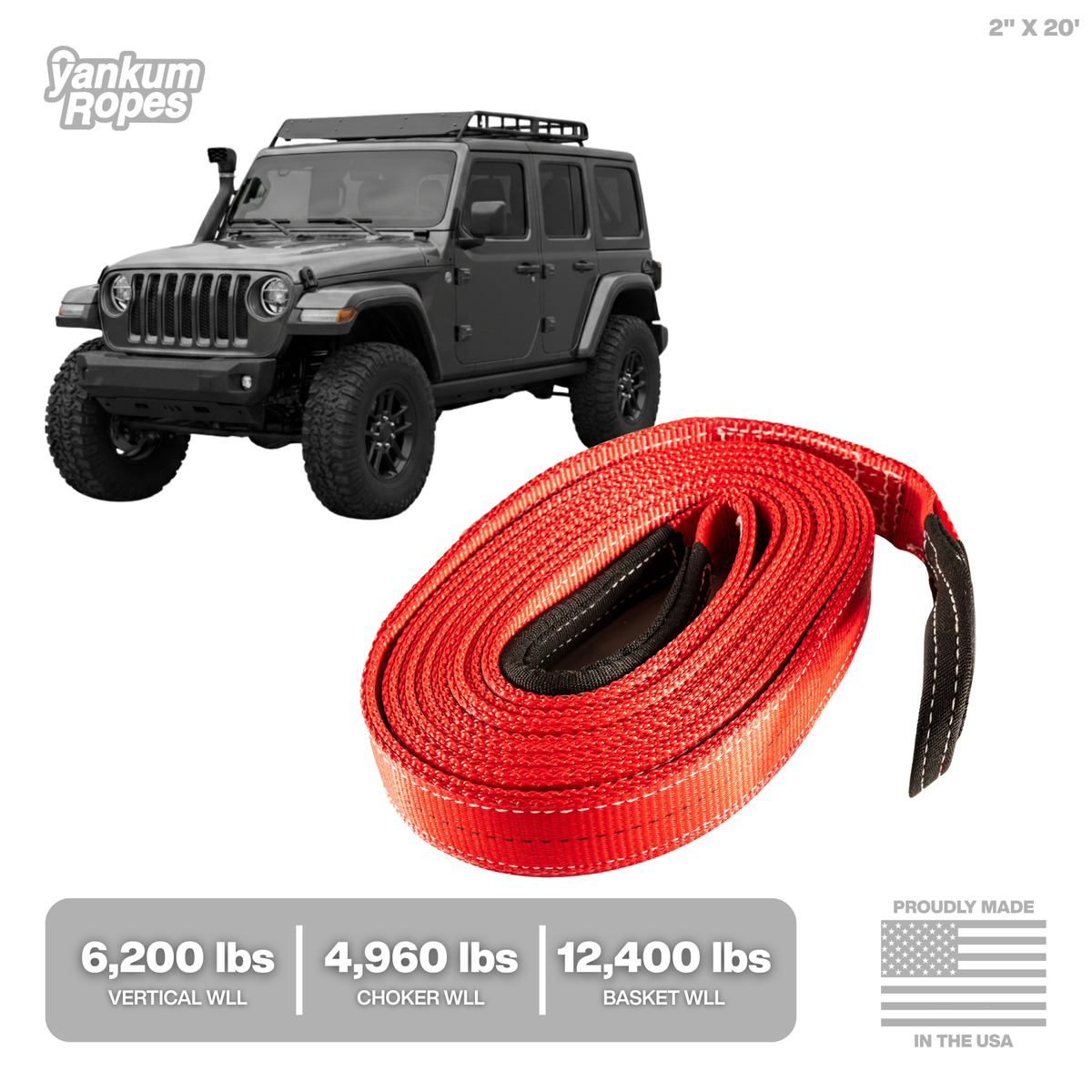 2" Heavy Duty Tow Strap
