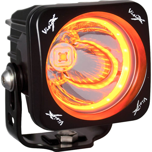 3" Optimus Square 15º Beam with Amber Halo LED Light