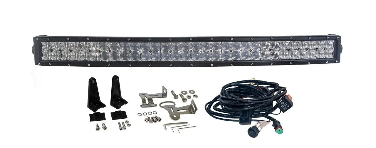 Curved 30" Sport Double Row LED Light Bar - safesled