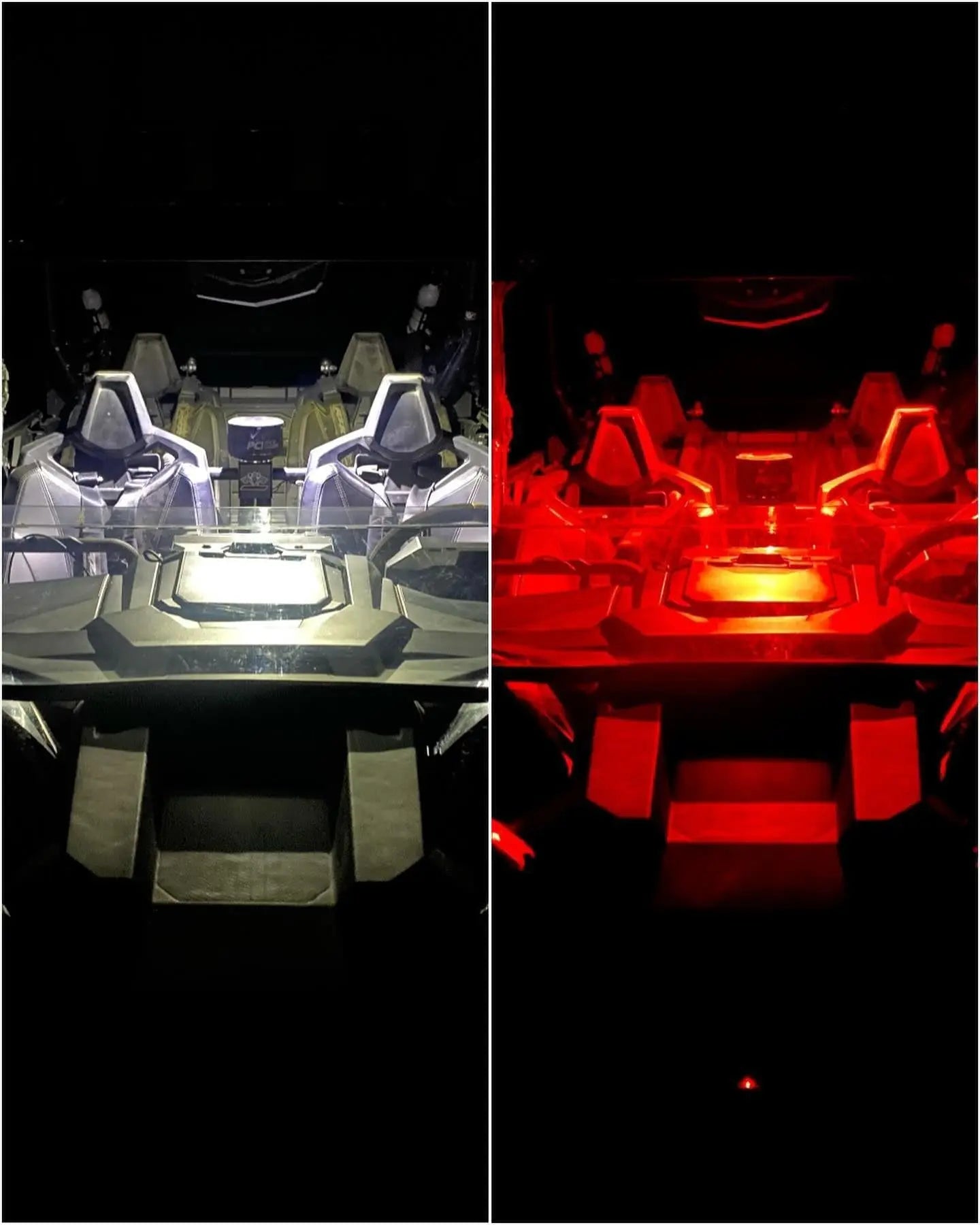 Interior Dome Light With White & Red LEDs - safesled