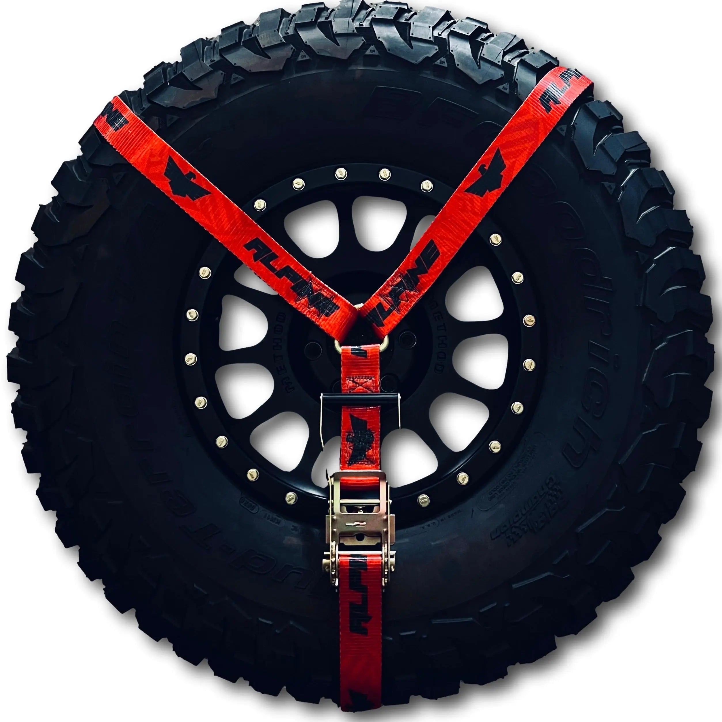 2" Red Dazzle Y Strap Alpine Offroad