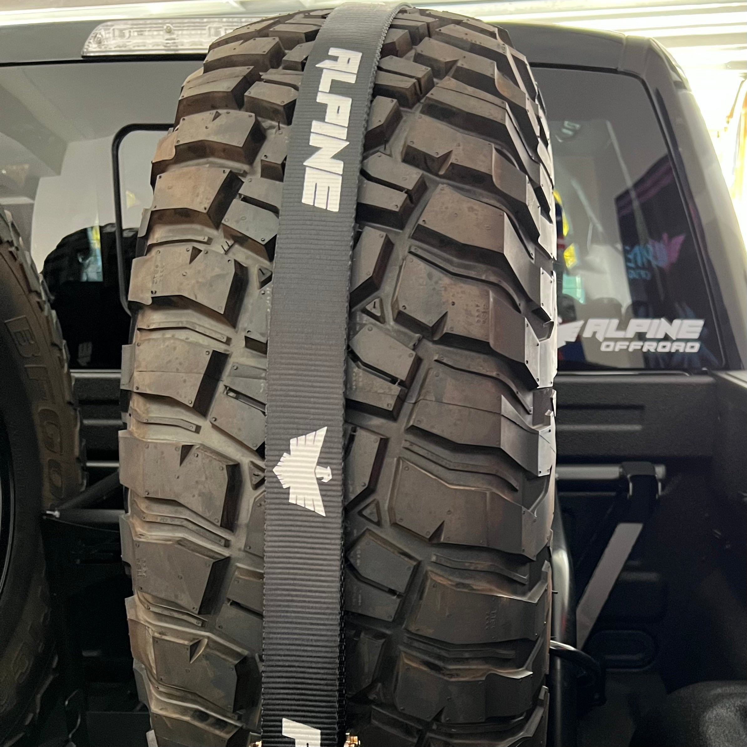 Alpine Trooper Tire Tie Down (Single Strap) Alpine Offroad
