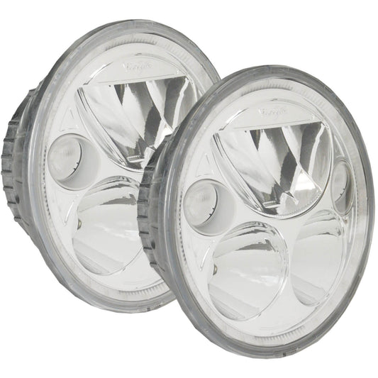 5.75" VX Series LED Headlight Kit - Chrome | White Halo