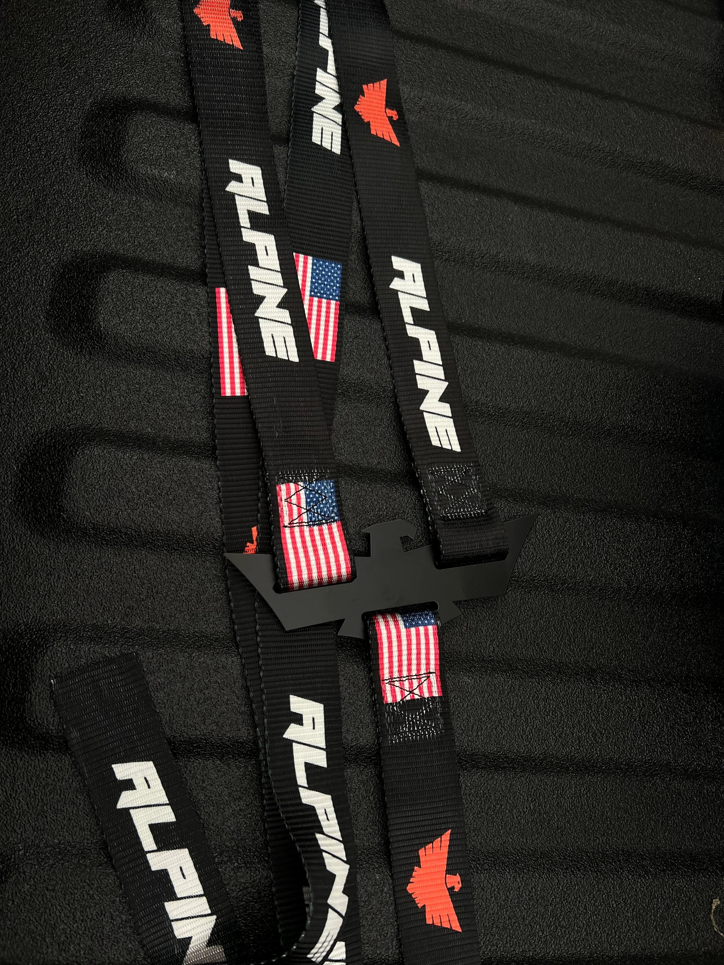Double Eagle Straps- Alpine Flag Black (single strap) Alpine Offroad