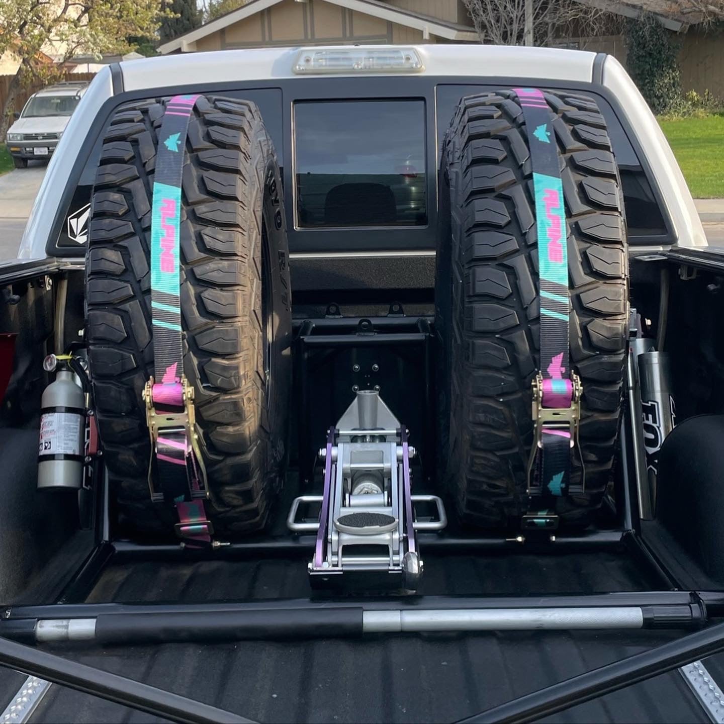 Miami Nights Tire Tie Down (Single Strap) Alpine Offroad