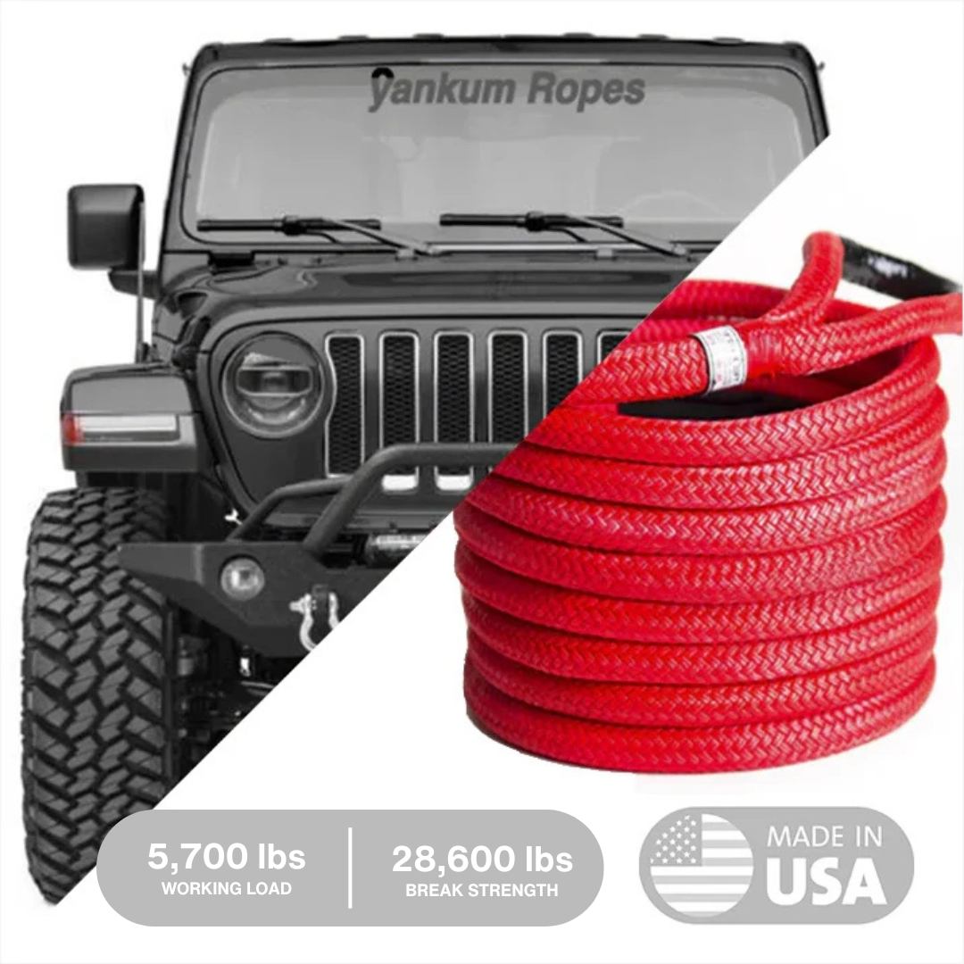 Hi-Vis Kinetic Recovery Rope Yankum Ropes
