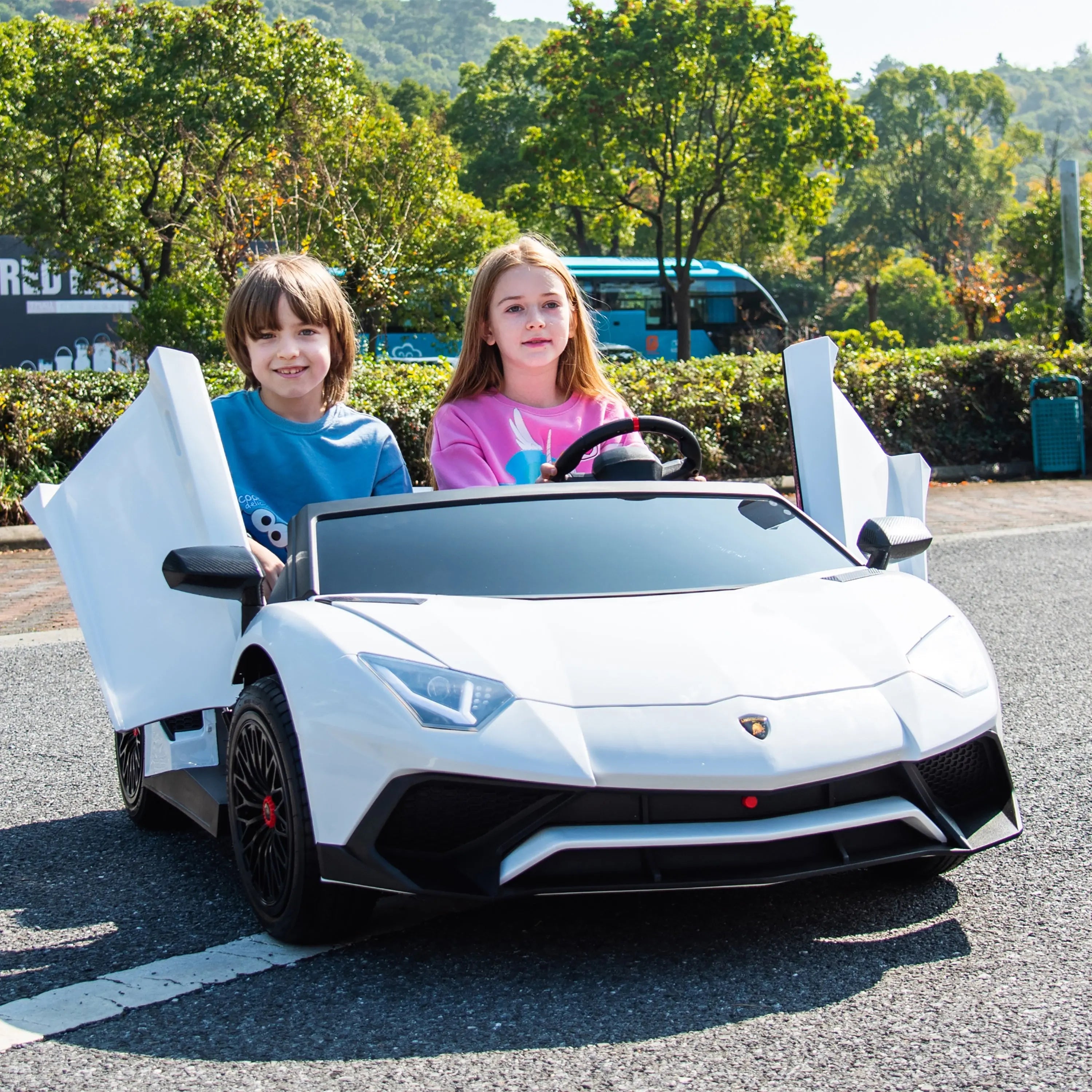 24V Lamborghini Aventador 2 Seater Ride On Car for Kids: Advanced Brushless Motor & Differential for High-Octane Fun
