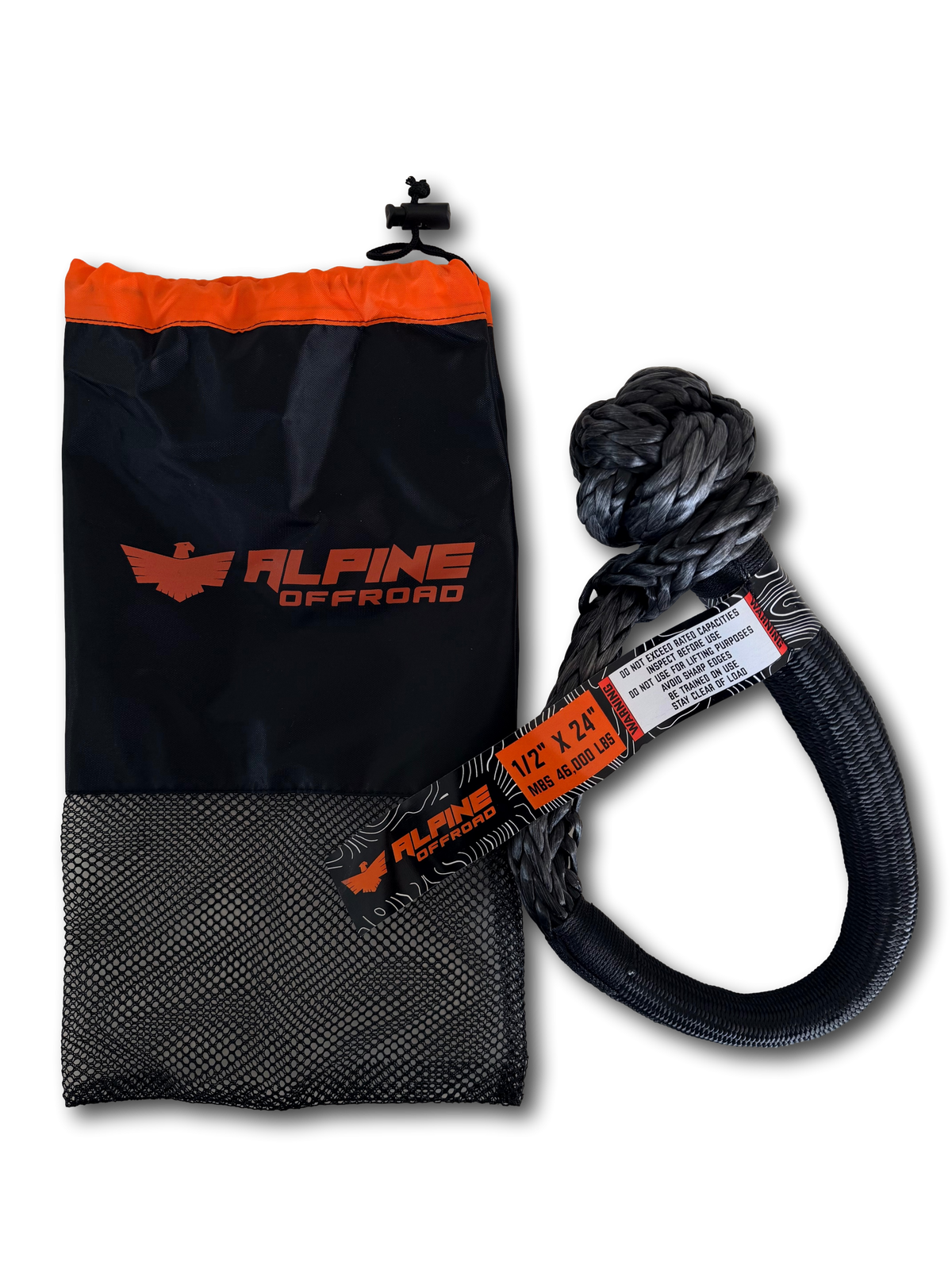 46,000 lbs Synthetic Soft Shackle with Storage bag