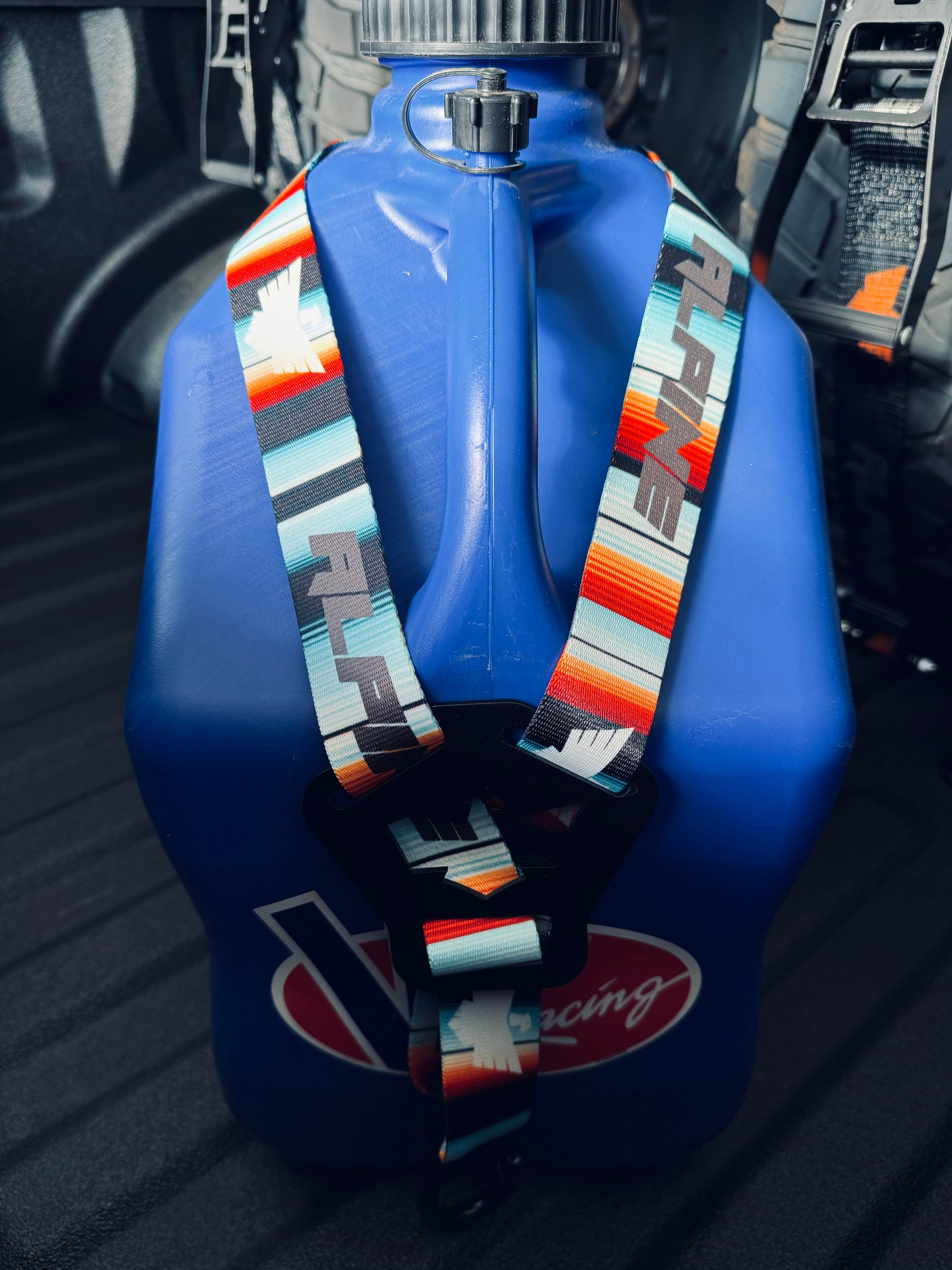 Dual Y Fuel Jug Strap- Pacifico Serape Alpine Offroad