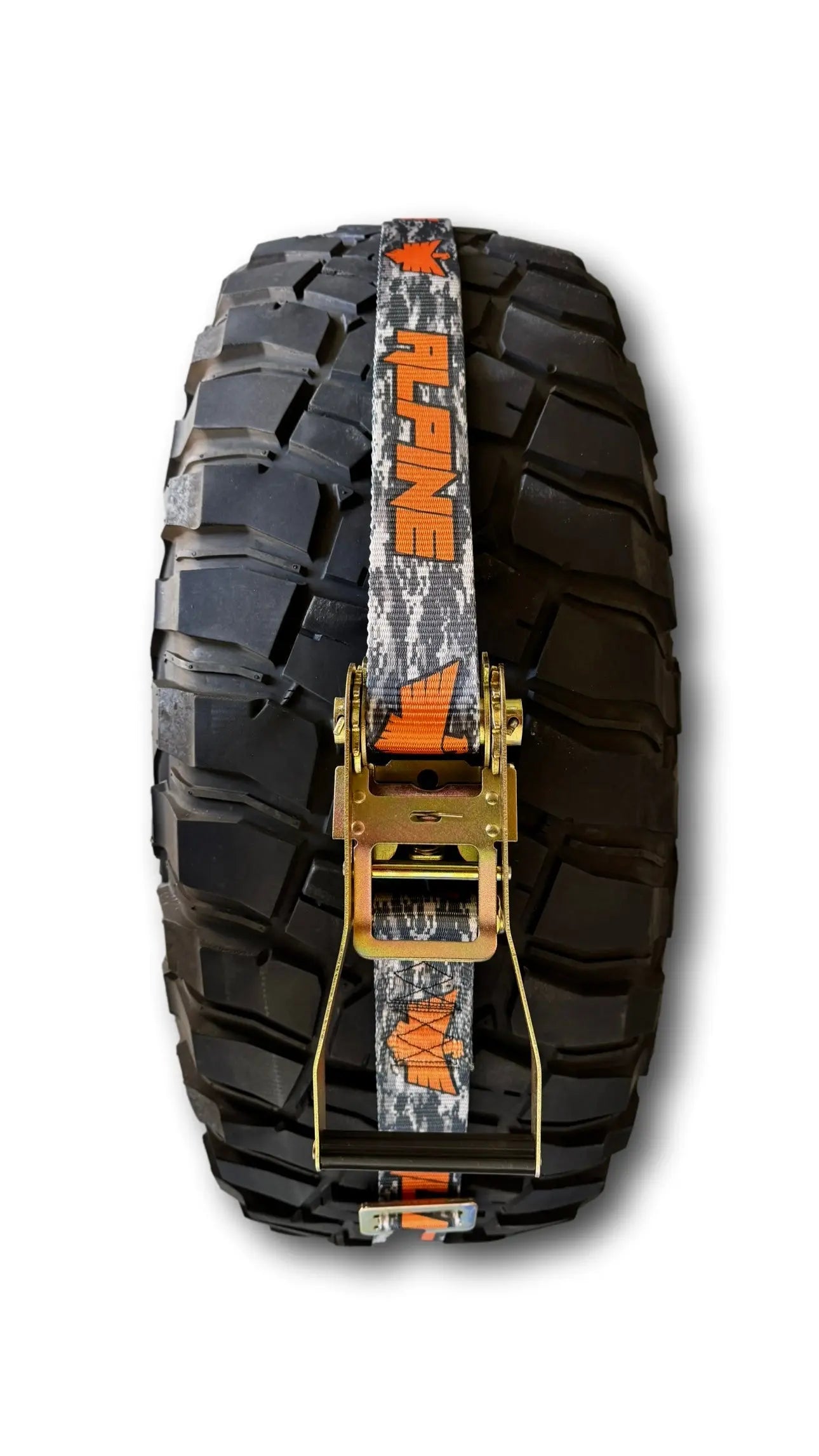 Storm Camo Tire Tie Down (Single Strap) Alpine Offroad