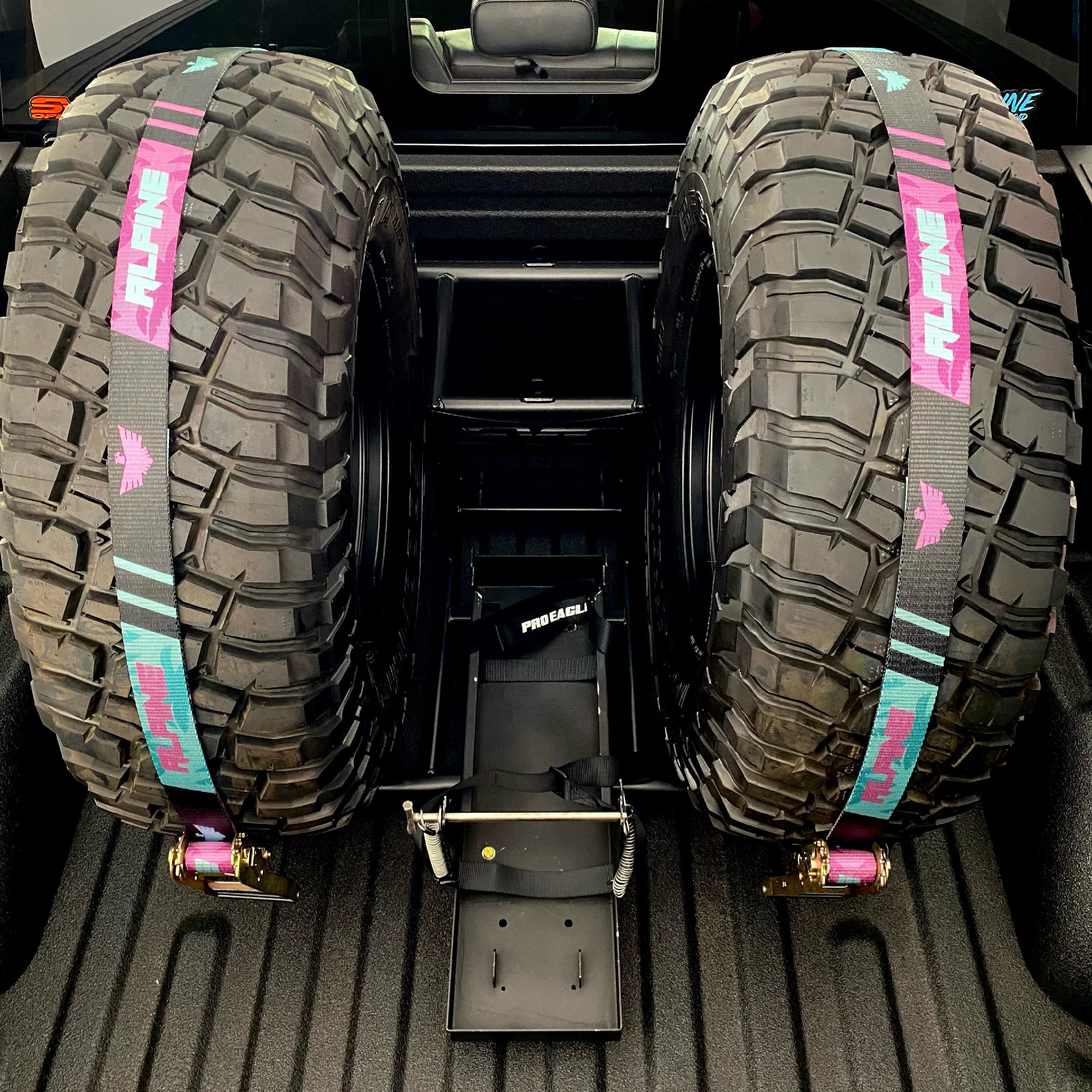Miami Nights Tire Tie Down (Single Strap) Alpine Offroad