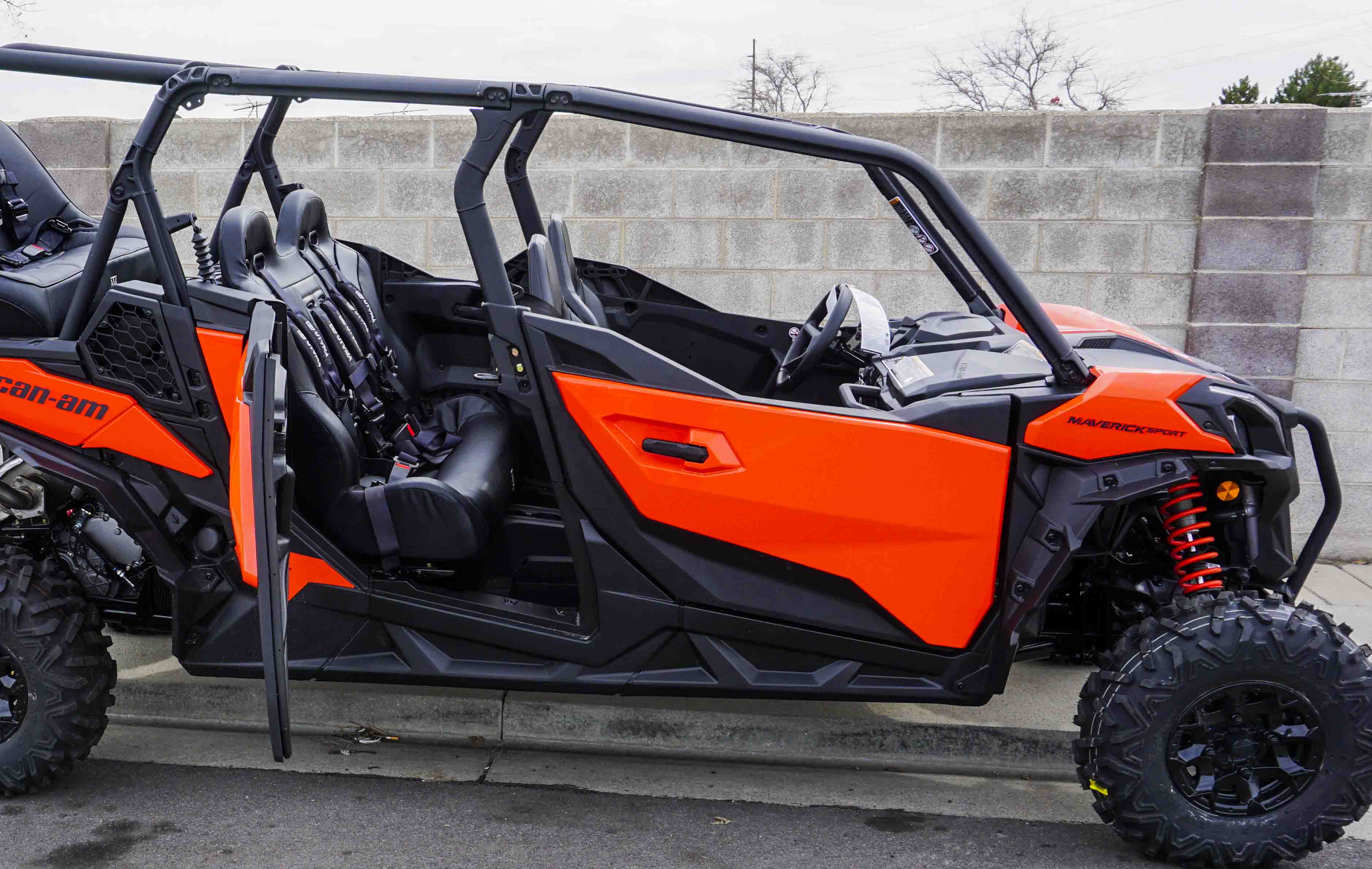 Maverick Sport Max Rear Bench with Harnesses (2019+)