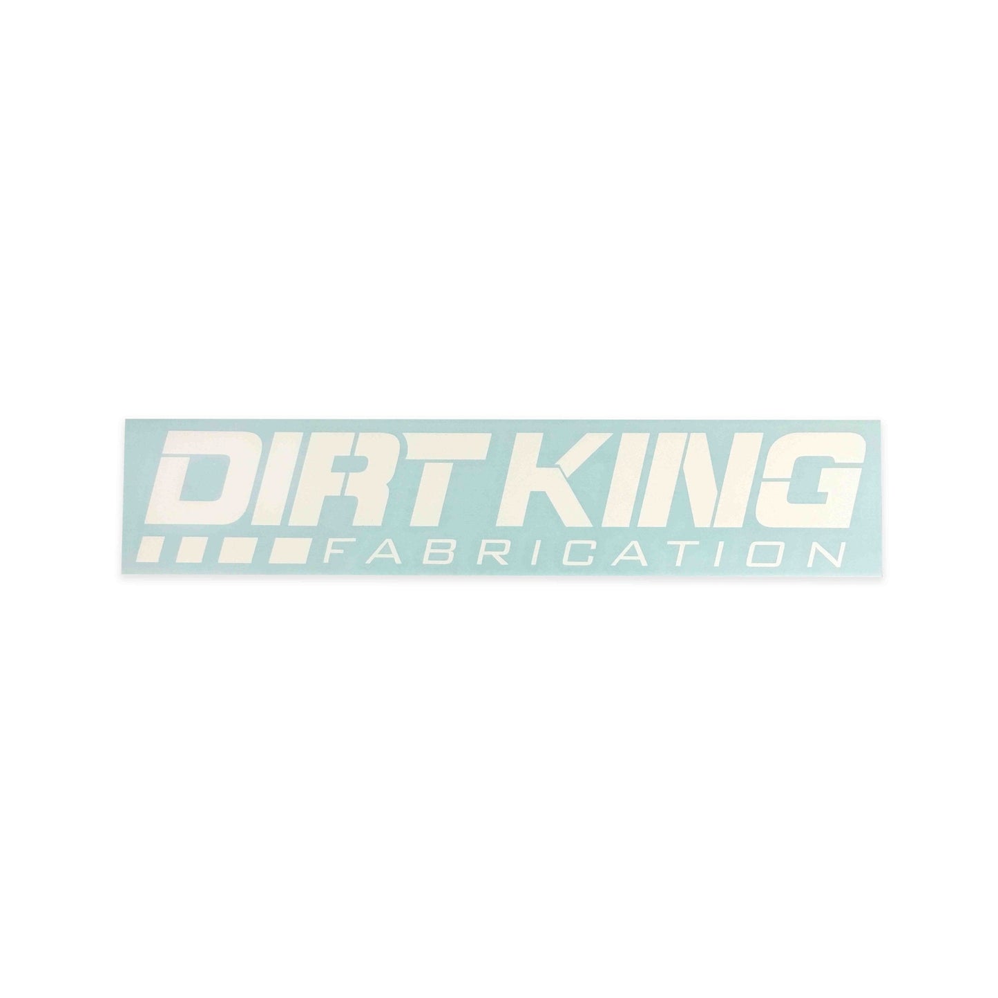 12" Die Cut Logo Sticker (White)