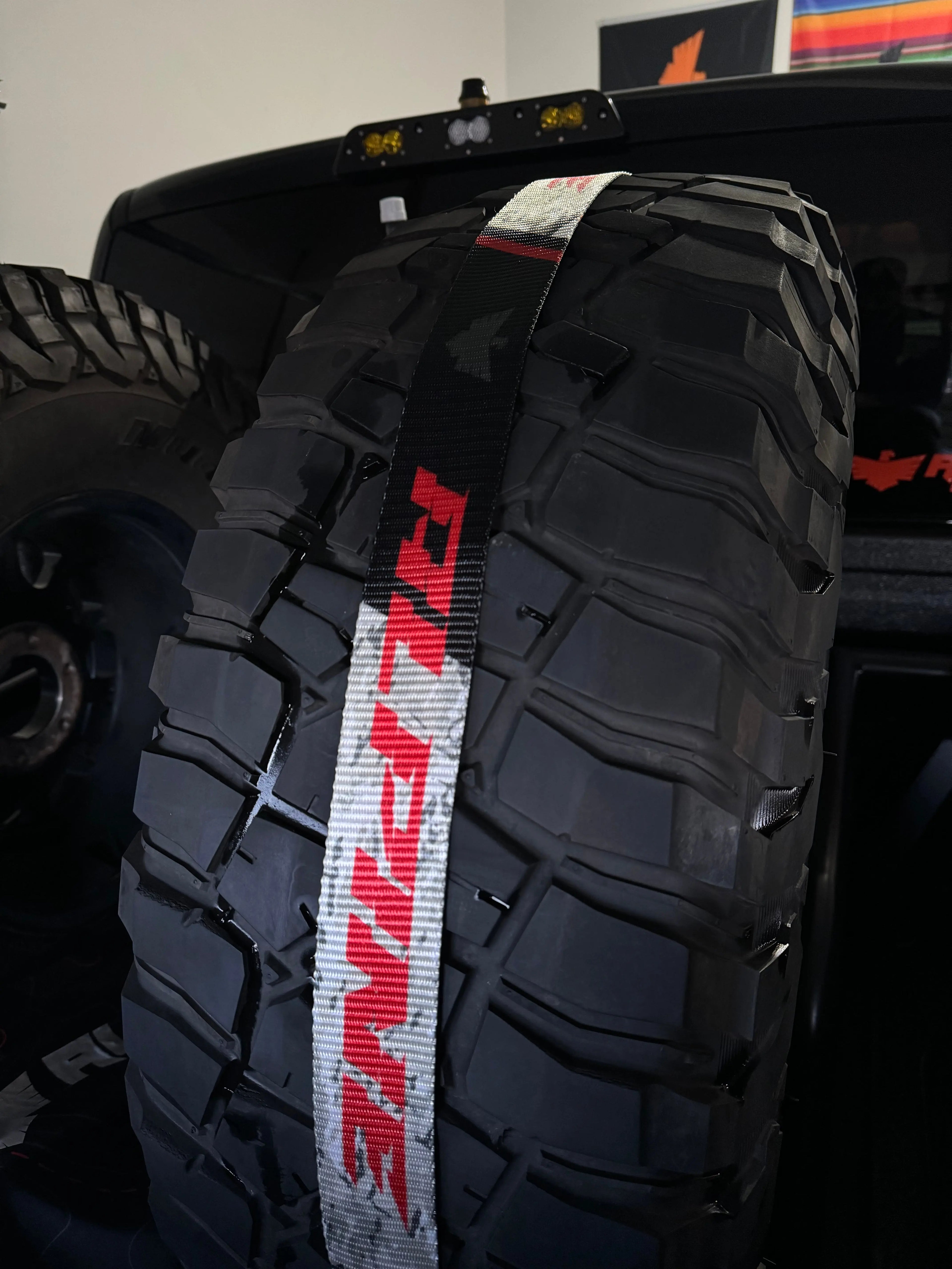Recon Tire Tie Down (Single Strap) Alpine Offroad