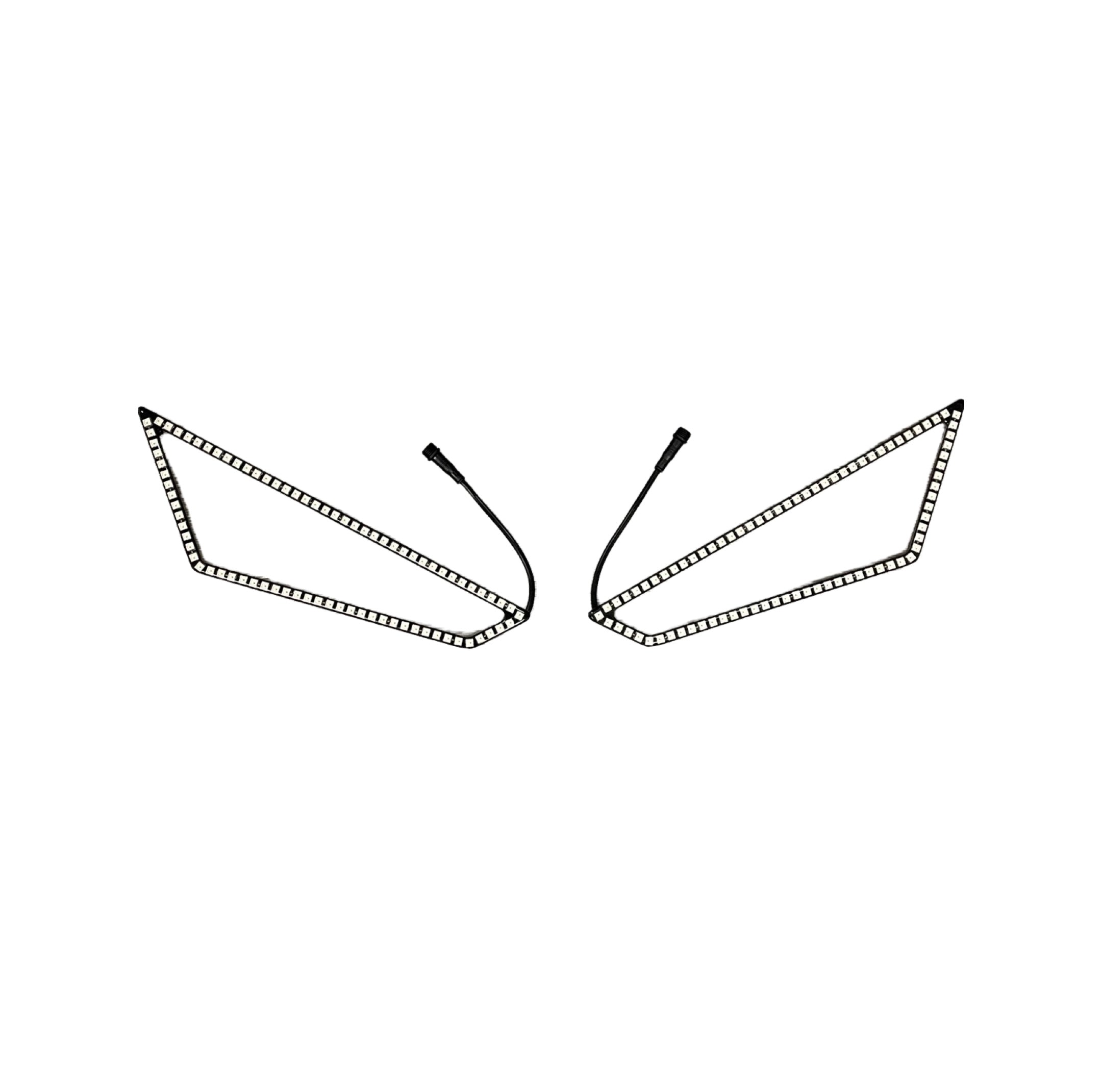 187 Style RZR Pro XP / Pro R / Turbo R Halos w/ Control Harness 5150 Whips