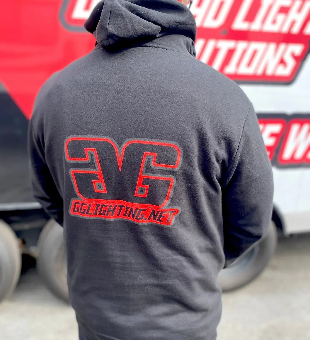 GGLighting Race Hoodie Black Size Large - safesled
