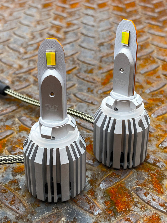 G4-RS 3 Color LED Headlight Bulbs White/Yellow/Amber