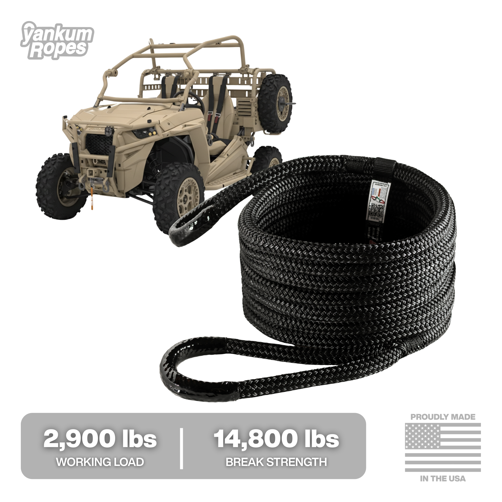 5/8” Kinetic Recovery Rope “Viper”