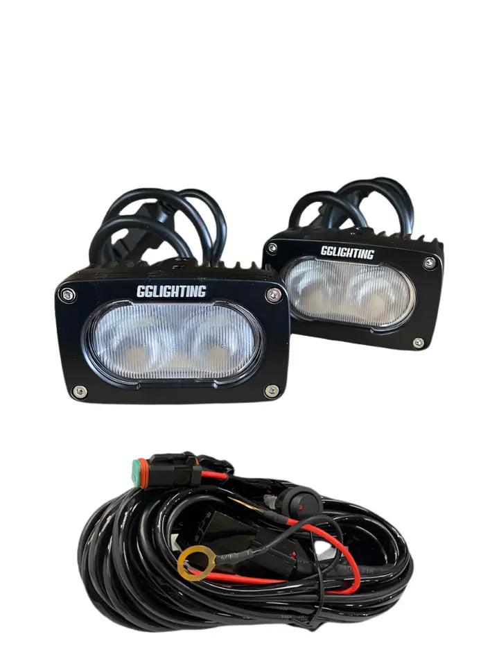 GP10 Offroad LED Pod Bundle Dual Color With Free Wiring Harness - safesled