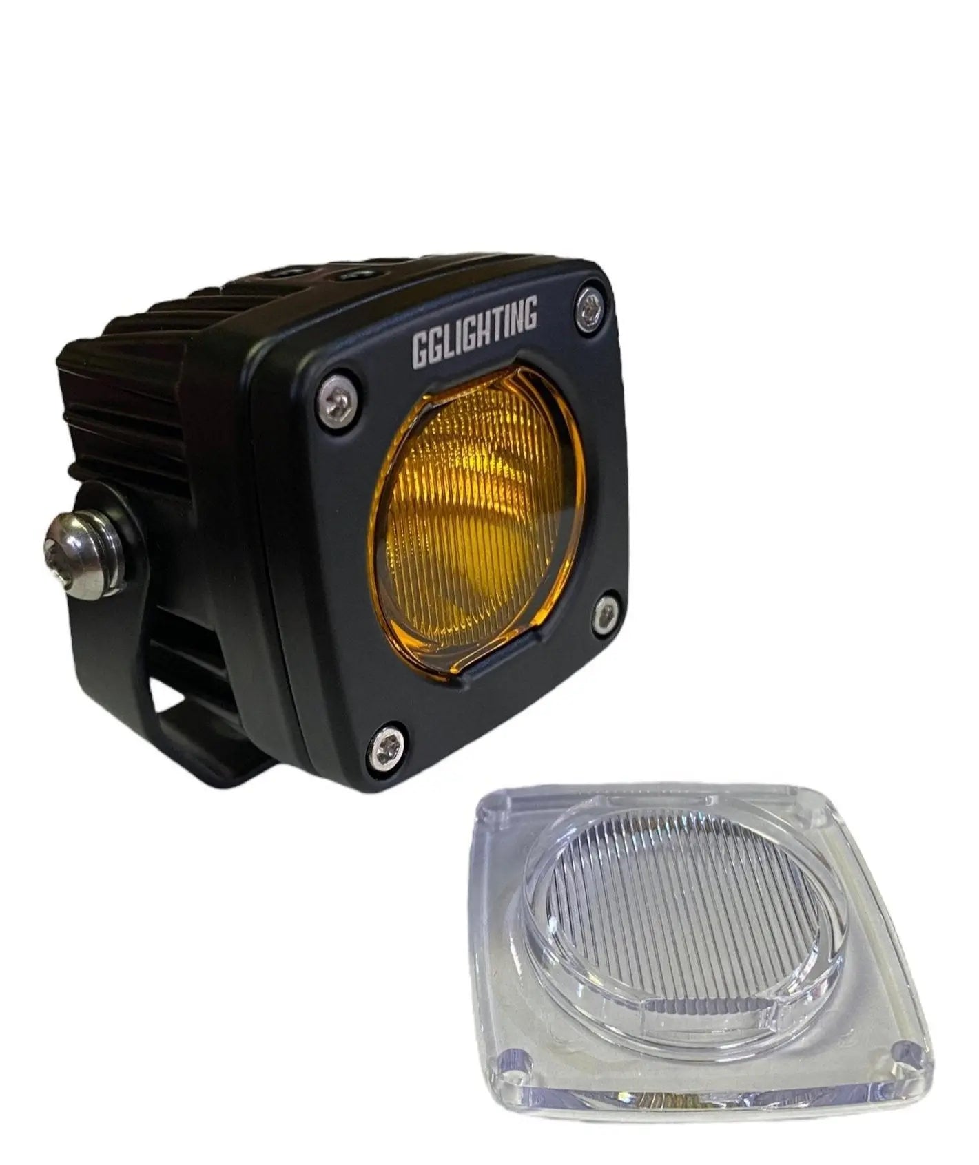 GP5 Single LED Pod Light Amber + Free Clear Lens - safesled