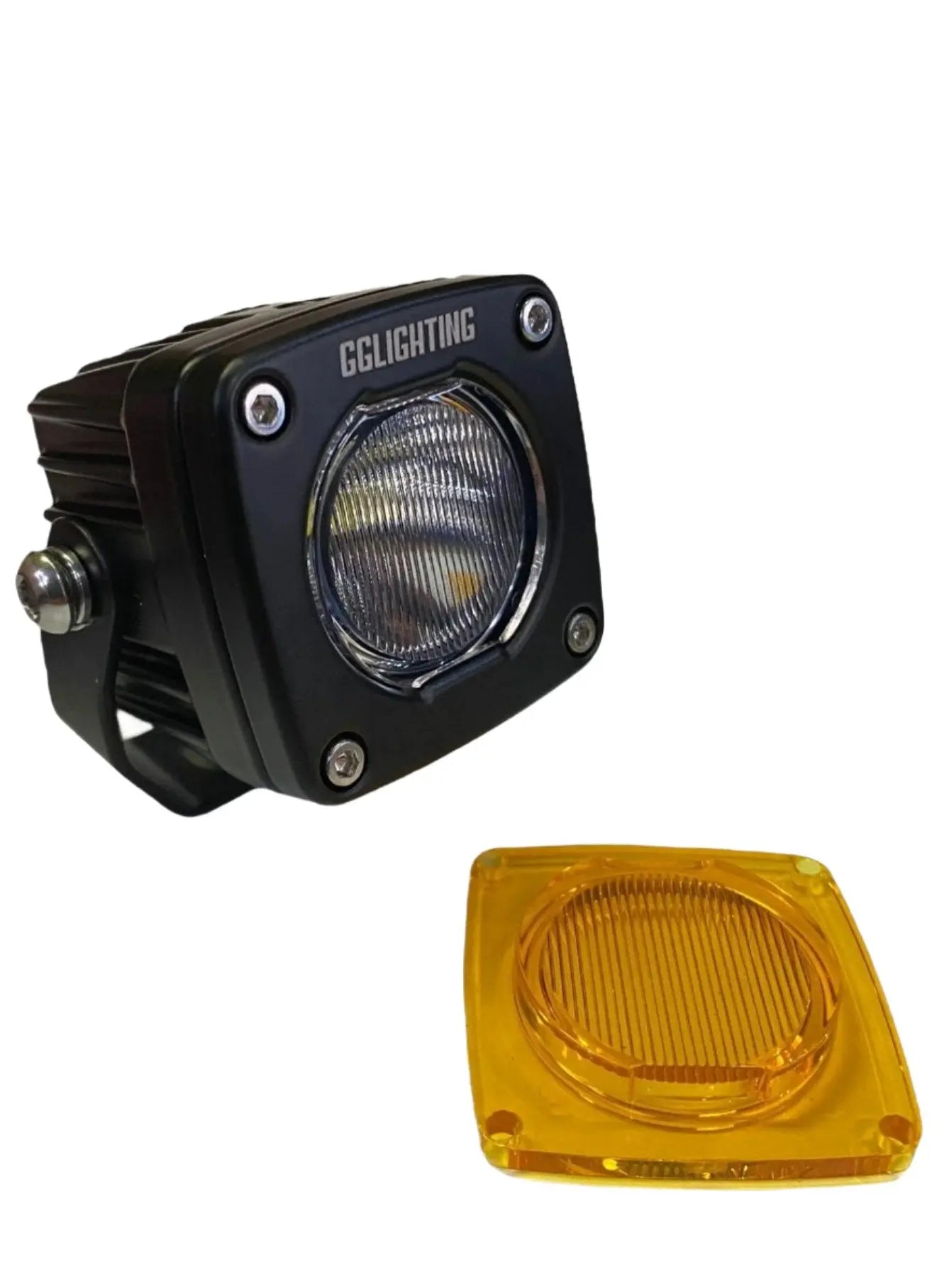 GP5 Single LED Pod Light Amber + Free Clear Lens - safesled