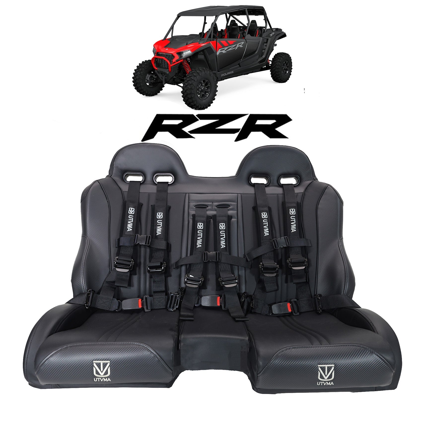 RZR 1000 XP/XP S (2024+) Front/Rear Bench Seat W Harnesses 2 and 4 Seater