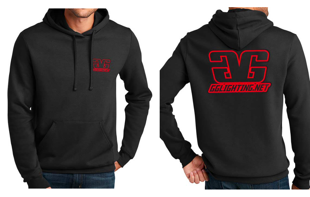 GGLighting Race Hoodie Black Size Large