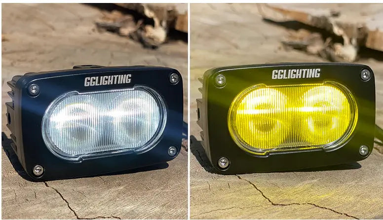 GP10 Offroad LED Pod Bundle Dual Color With Free Wiring Harness - safesled