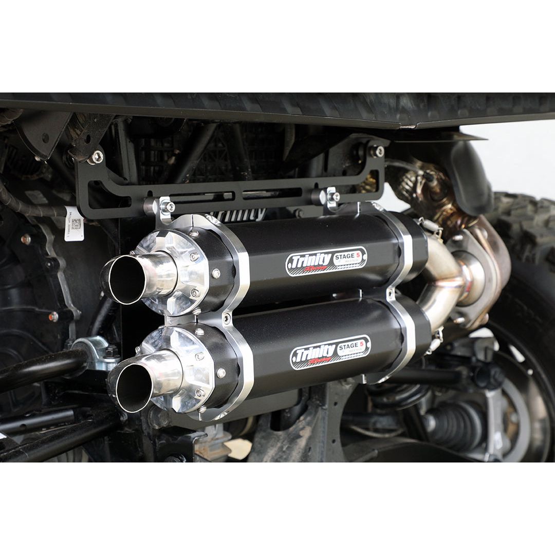 Trinity Racing - 2024+ Polaris Xpedition Stage 5 Dual Exhaust - Black