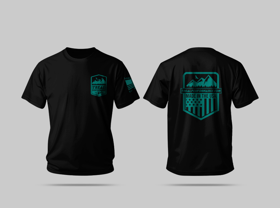 Treal Performance Made In USA | Teal Logo | Short Sleeve T-Shirt