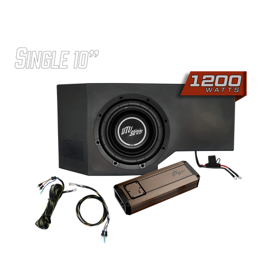 Can-Am® Defender 1200W Single Passenger Side 10" Subwoofer Kit | UTVS-DEF-SUB-1200-PASS