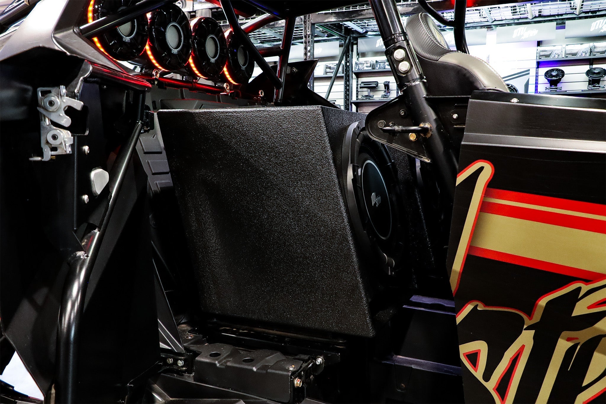 Vented 15" Seat Replacement Enclosure & UTVS 15" Elite Series Subwoofer | UTVS-VENC-15