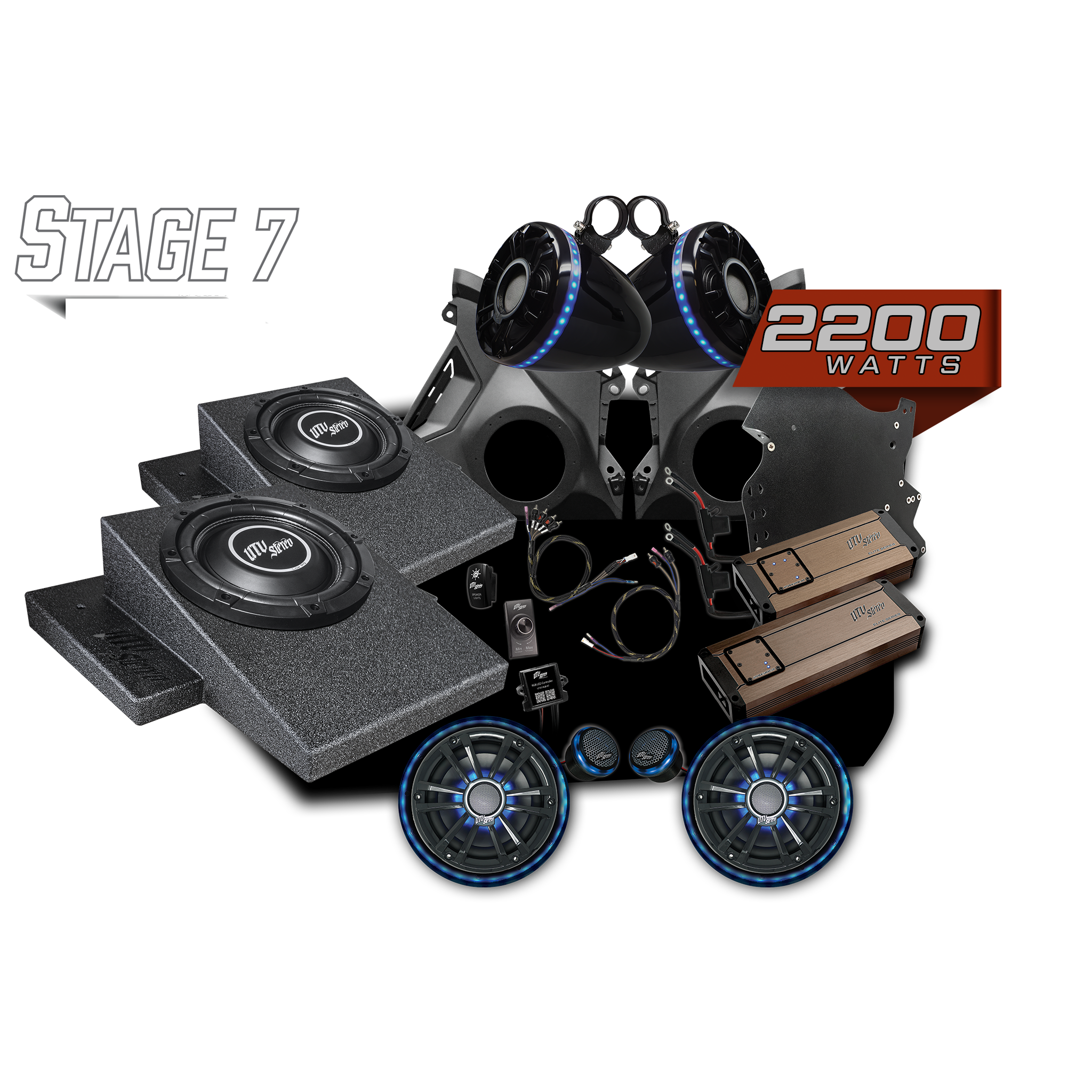 Can-Am® Maverick R Elite Series Stage 7 Stereo Kit | UTVS-R-S7-E