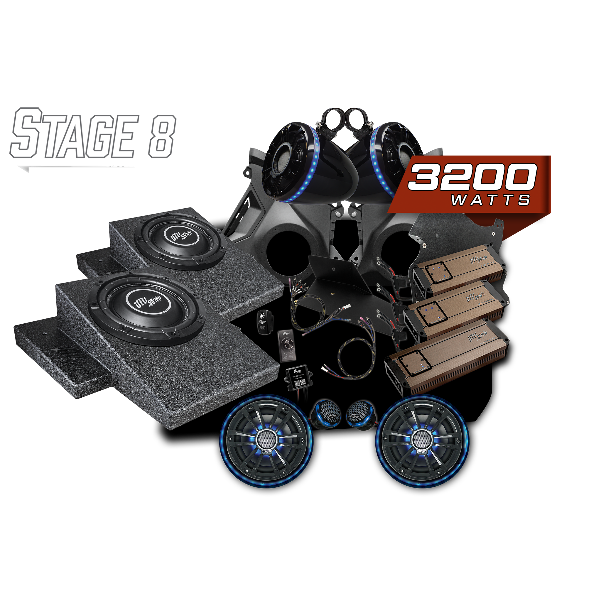 Can-Am® Maverick R Elite Series Stage 8 Stereo Kit | UTVS-R-S8-E
