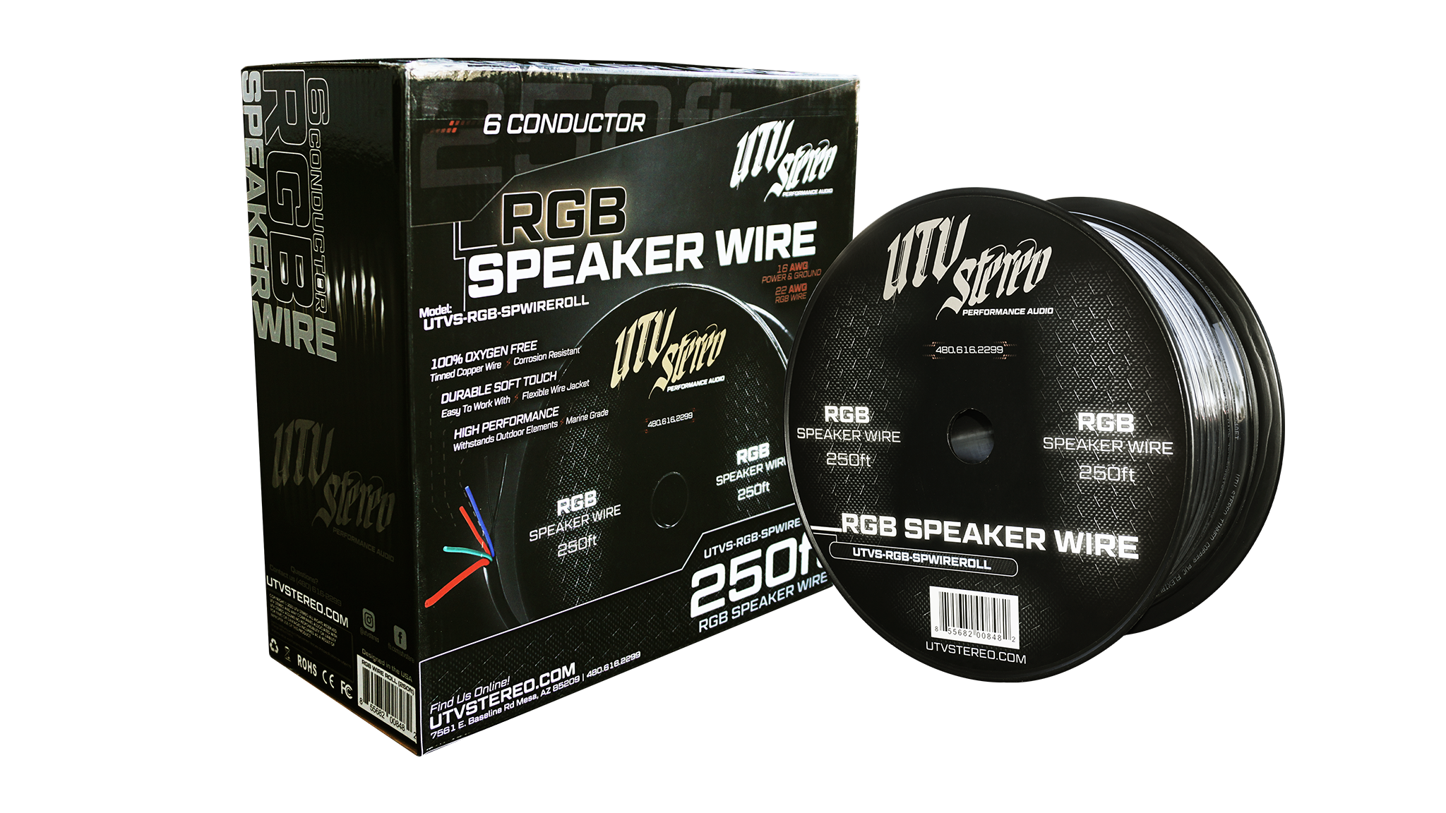 6 Conductor RGB Speaker Wire - 250&