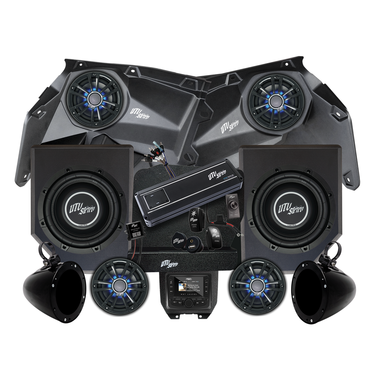 Can-Am® X3 Signature Series Stage 6 Stereo Kit | UTVS-X3-S6-S