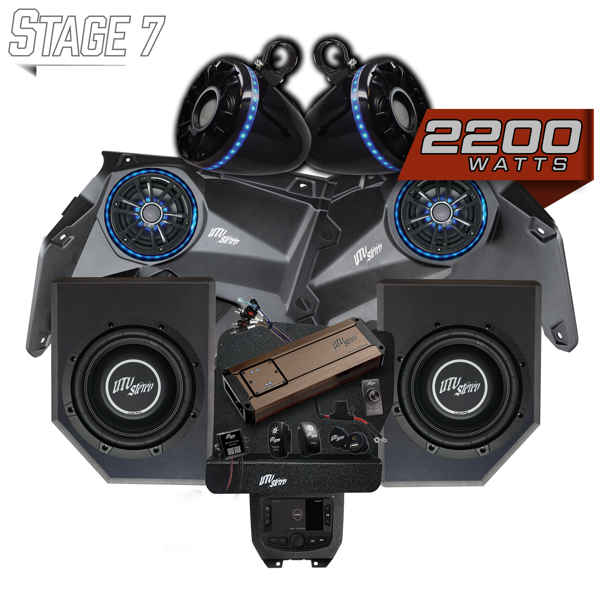 Can-Am® X3 Elite Series Stage 7 Stereo Kit | UTVS-X3-S7-E