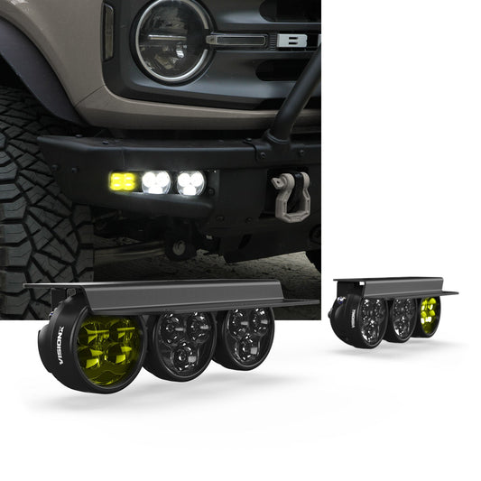 Fog Pocket LED Light Kit - Steel Bumper - Ford Bronco 2021 +