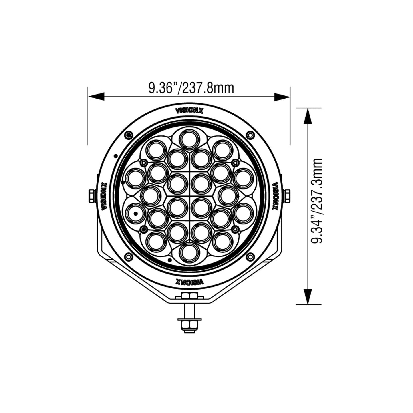 8.7" CG2 Multi LED Light Cannon Kit