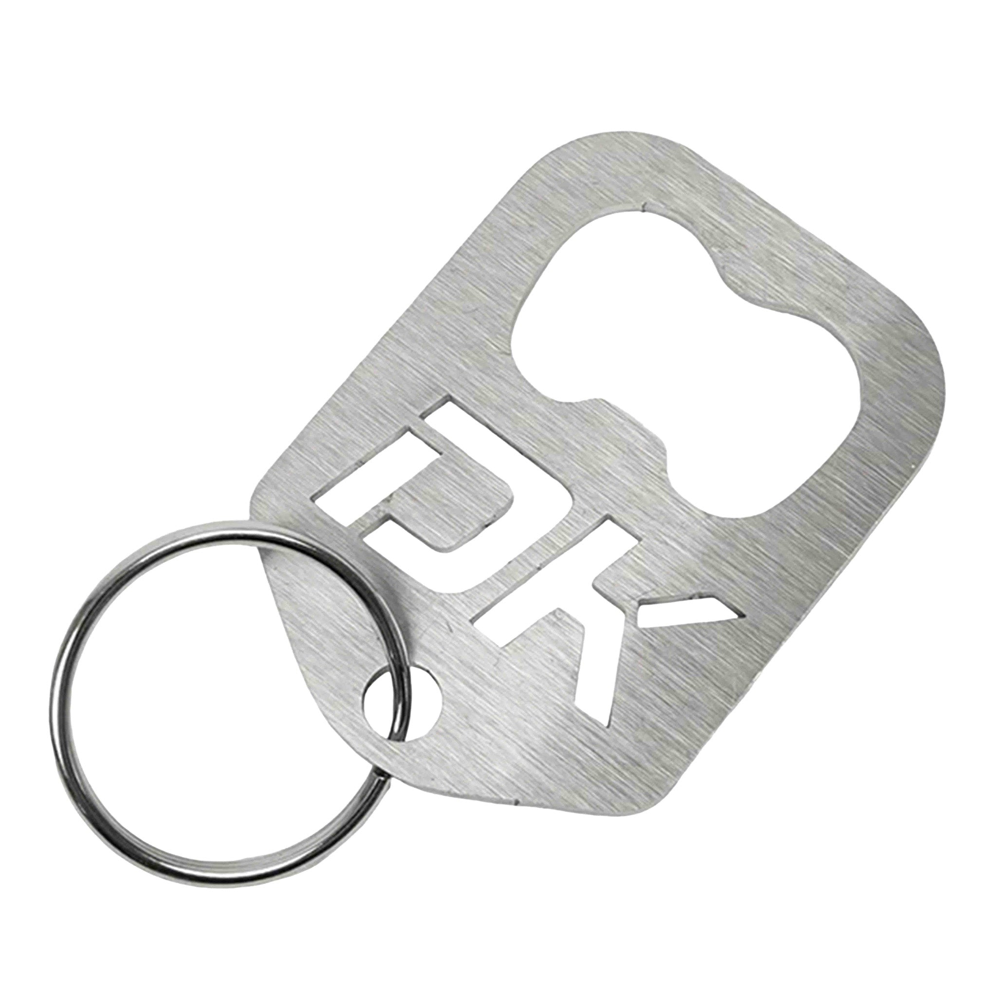 DK Stainless Bottle Opener Keychain