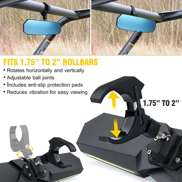 D2D 13" Lighted Rearview Mirror