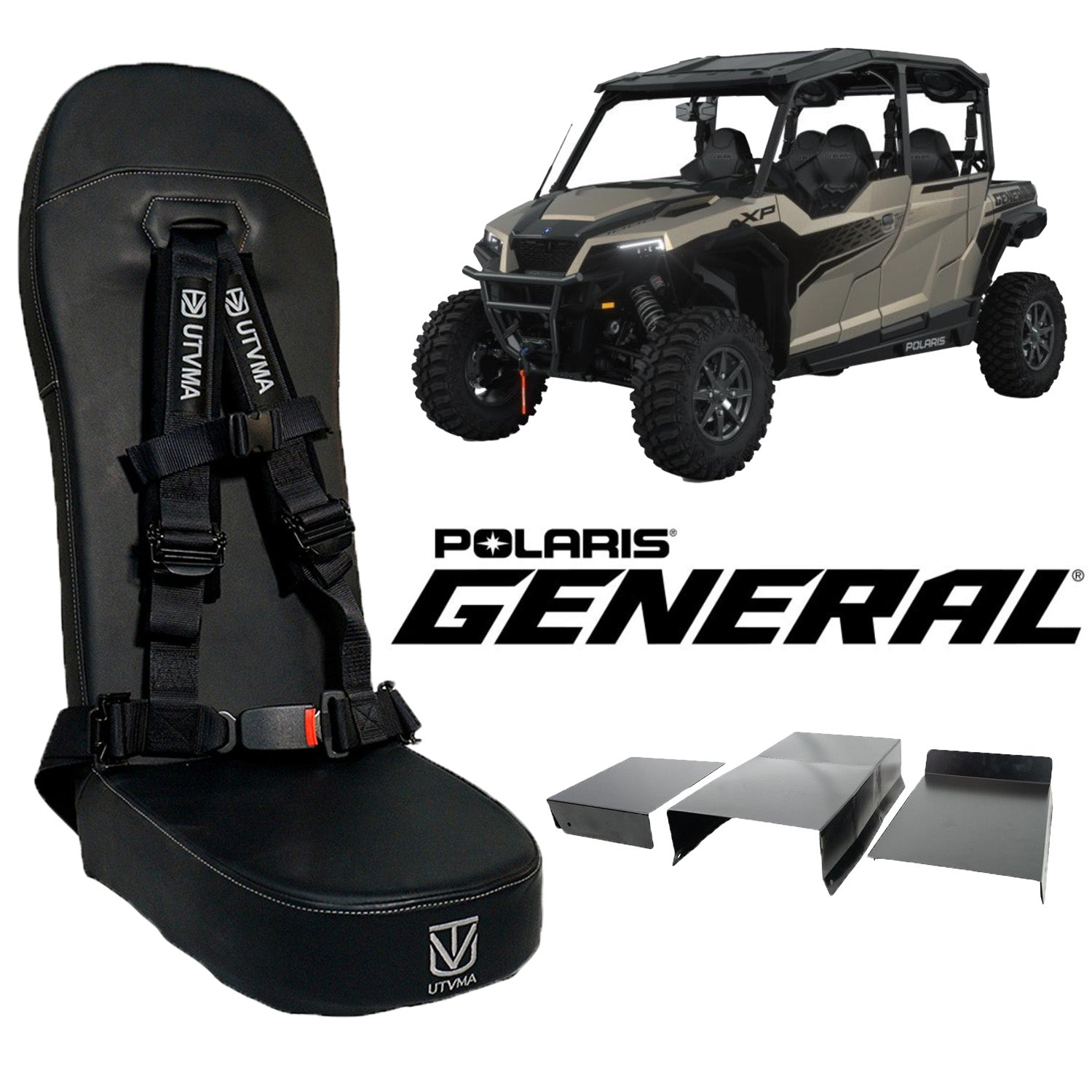 General 4 Rear Bump Seat w Console Delete Kit (2016+)