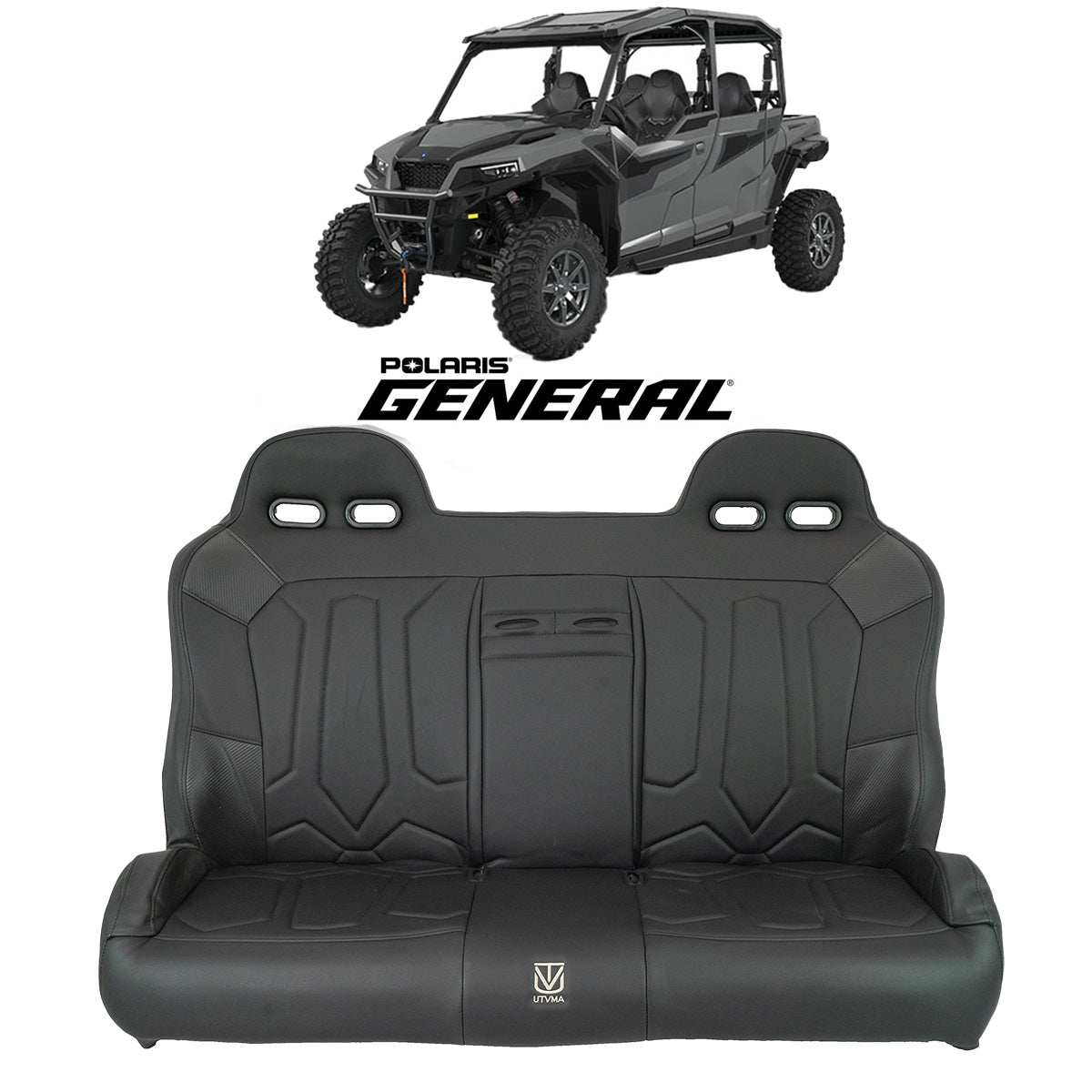 General 1000 Rear Bench Seat W Harnesses (2017+)