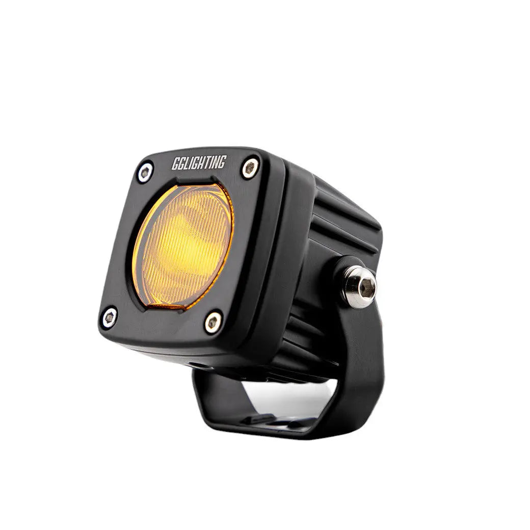 GP5 Single LED Pod Light Amber + Free Clear Lens - safesled